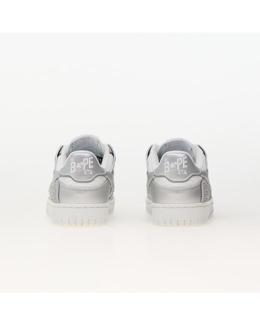 A Bathing Ape Metallic Sneakers Bape Sk8 Sta L