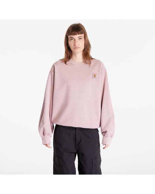 Carhartt Sweatshirt Vista Sweat Glassy Pink Xs voor heren