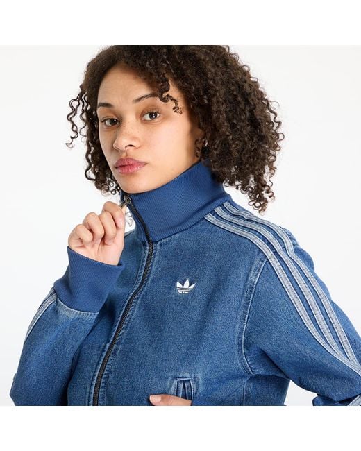 Veste adidas adicolor denim track top blue/ indigo denim l Adidas Originals