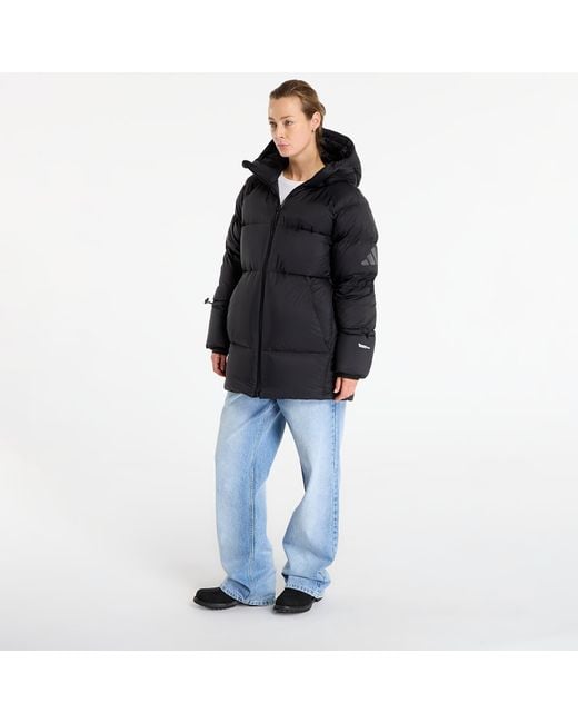 Adidas Originals Black Jacket Adidas Myshelter Climawarm Down Parka/ Collegiate