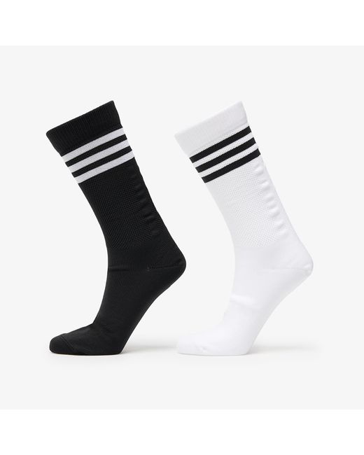 Adidas Originals Black Socken Adidas 3 Stripes Textured Crew Socks 2-Pack