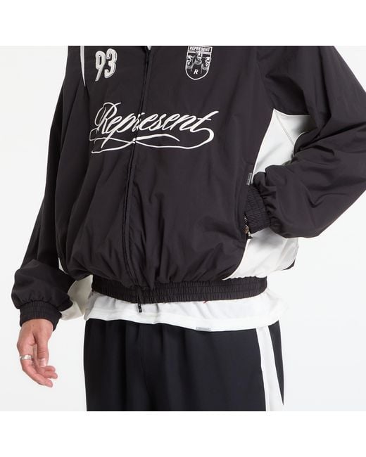Represent Jas Woven Track Star Jacket in het Black