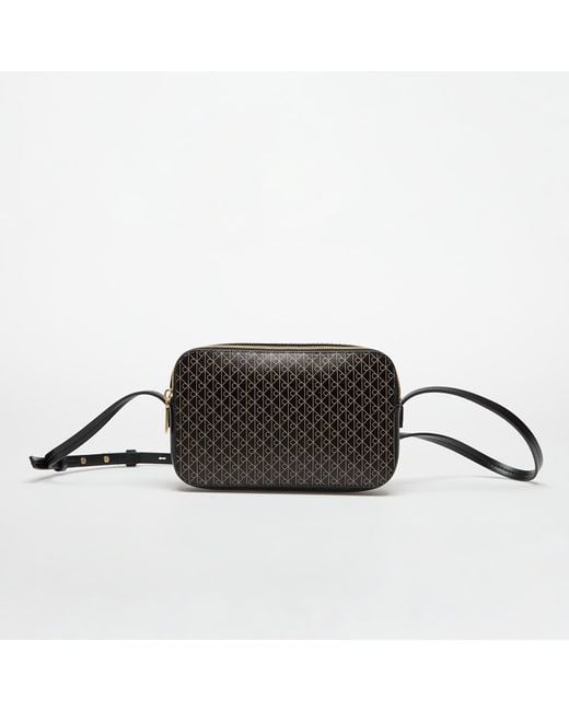 Calvin Klein Black Bag Emblem Aop Elongated Camera Bag