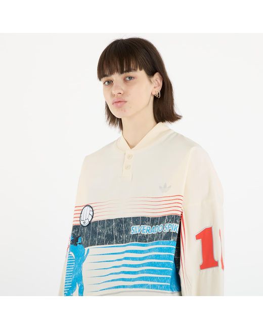 Adidas Originals Blue Sweatshirt Adidas Archive Summersport Sweatshirt