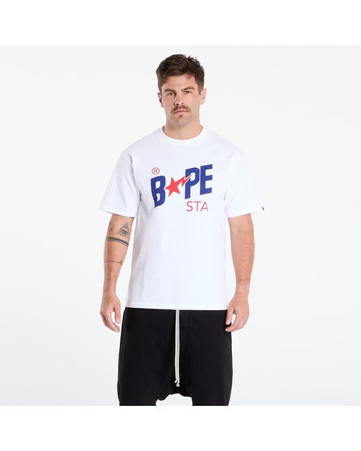 A Bathing Ape White T-Shirt Colors Bape Sta Tee