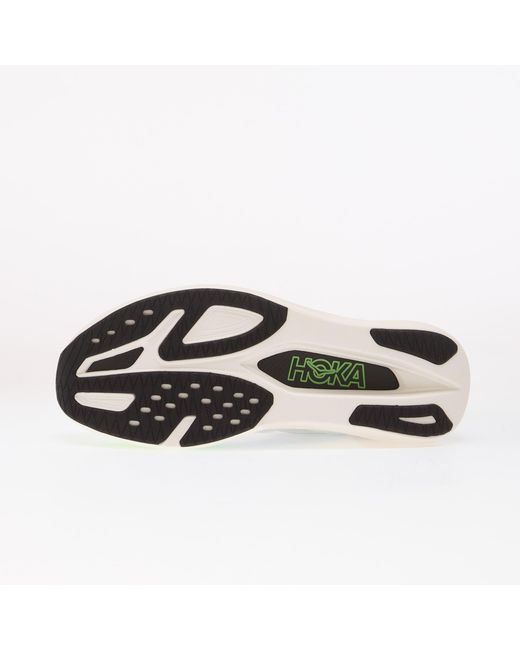 Hoka One One Sneakers Hoka U Rocket X 3 Frost/ Electric Lime Eur in het White