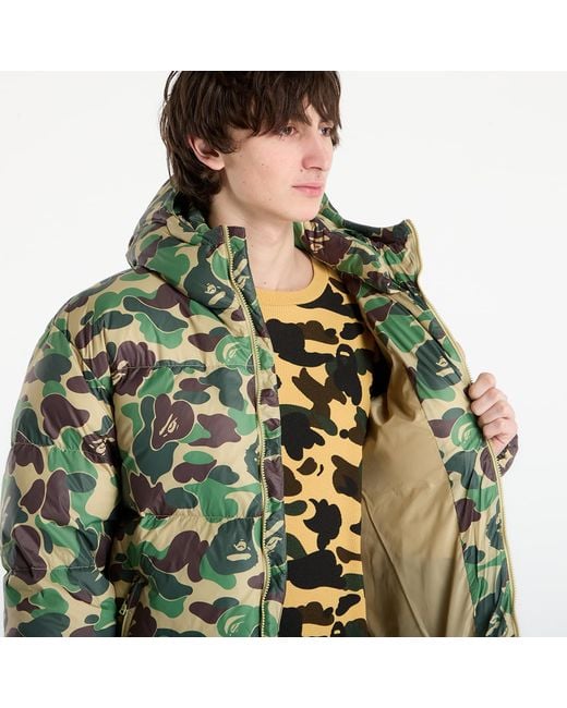 A Bathing Ape Green Jacket Abc Camo Down Jacket M for men
