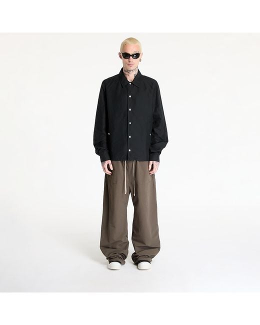 Rick Owens Jas Snapfront Jacket in het Black voor heren