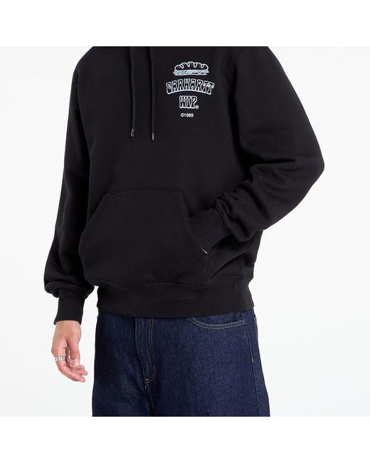 Carhartt Sweatshirt Hooded Sandwich Sweat Fog in het Black