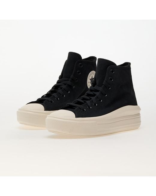 Converse Black Sneakers Chuck Taylor All Star Move Platform Colorful Suede Shadow Woods/ Egret/ Eur