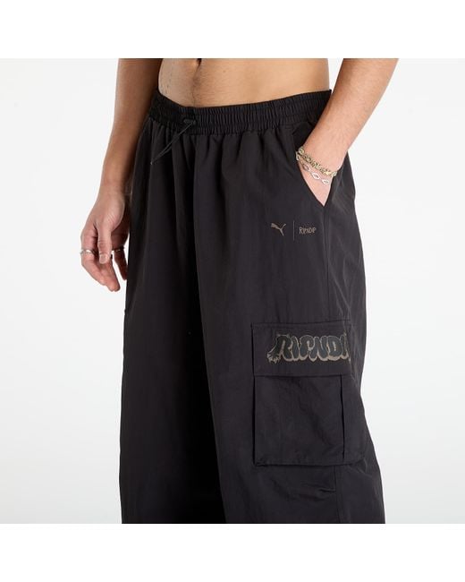 PUMA Black Pants X Ripndip Extreme Cargo Pants Wv for men
