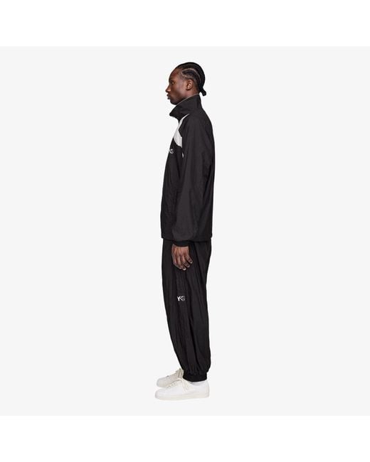 Y-3 Jas Raw Edge 3 Stripes Nylon Shell Jacket in het Black voor heren