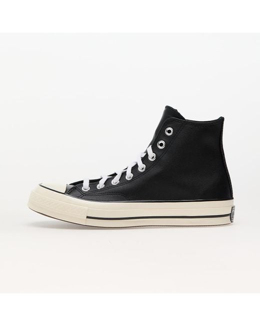 Baskets chuck 70 leather black/ white/ egret eur 42.5 Converse