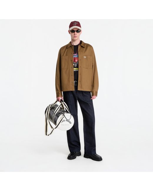 Fred Perry Natural Jacket Twill Overshirt for men