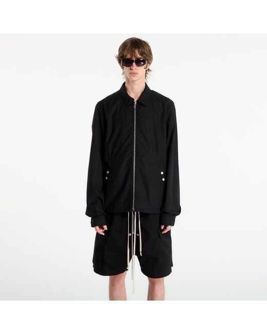 Rick Owens Jas Zipfront Jacket in het Black voor heren