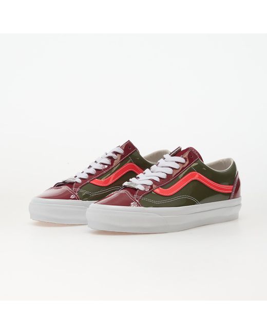 Vans Red Sneakers Lx Old Skool 36 Patent Bordeaux
