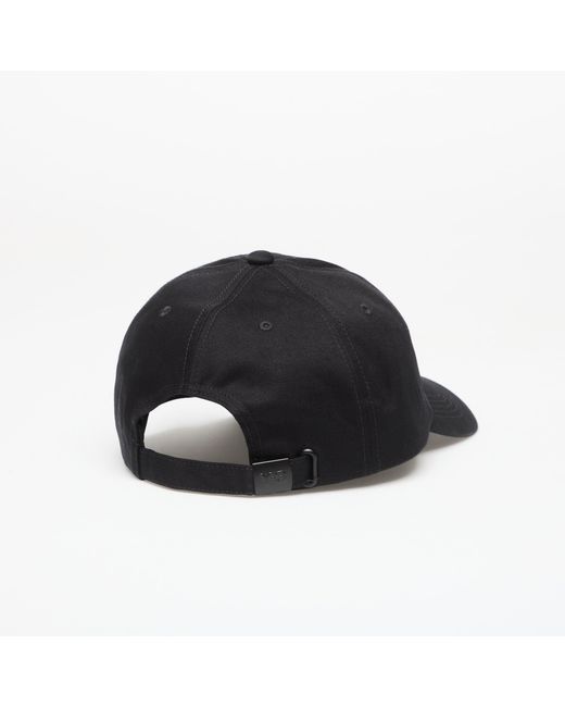 Y-3 Black Strapback Graphic Logo Cap
