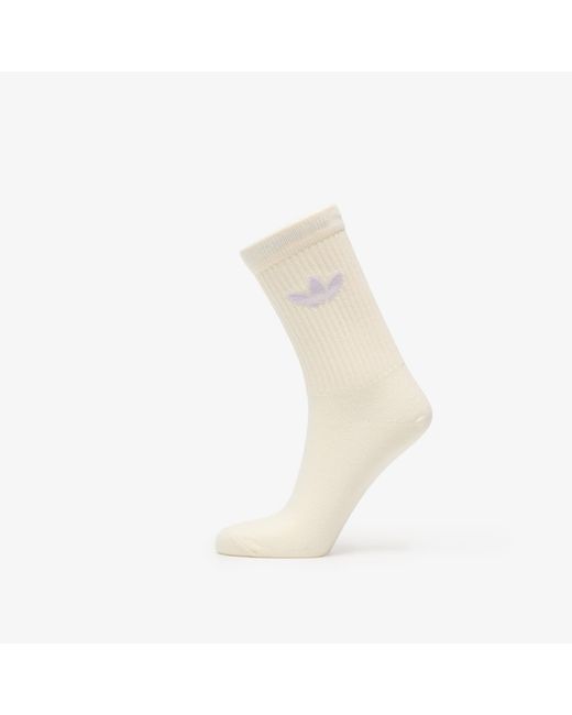 Adidas Originals White Adidas Tie Dye Crew Socks 3-Pack Halo Blush/ Dawn/ Cream