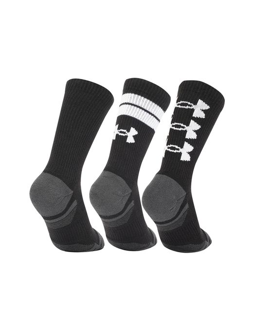 Under Armour Perf Tech Nov 3-Pack Crew in het Black