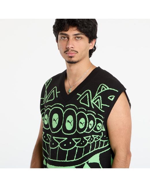 Gilet x ripndip knitted vest m PUMA pour homme en coloris Green