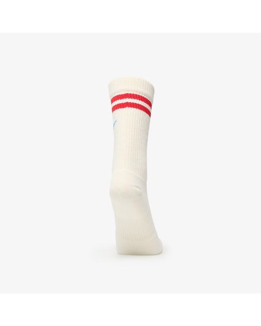 Nike White Everyday Plus Force Cushioned Crew Socks Sail/ University/ University