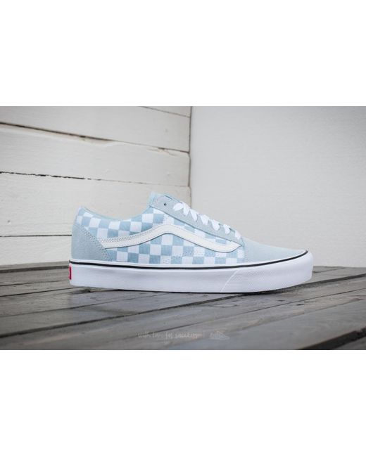 Vans Old Skool Lite (suede/ Canvas) Baby Blue/ True White for Men | Lyst