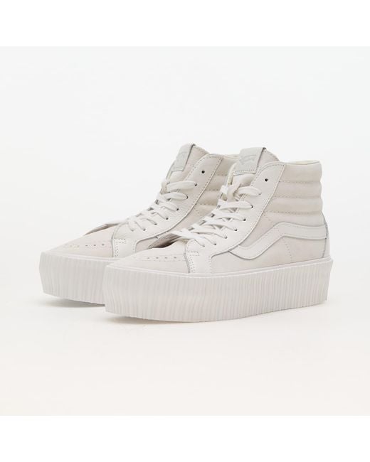Vans White Sneakers Sk8-Hi Reissue 38 Platform Lx Suede/Leather Eur