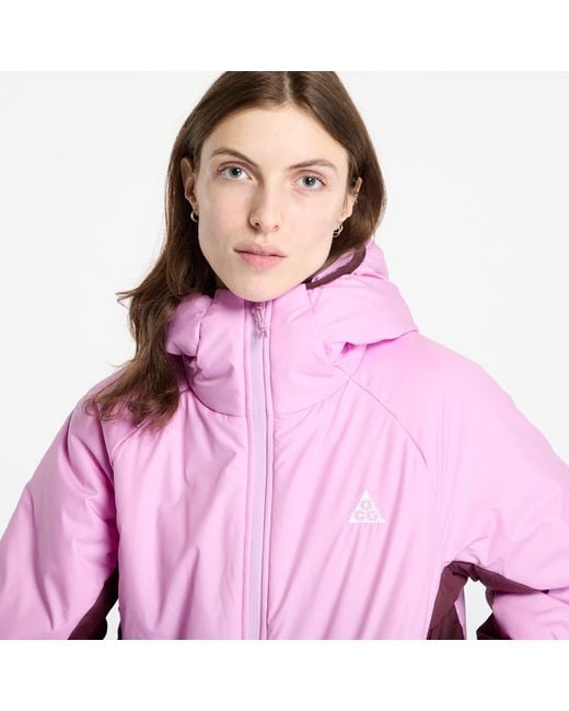Nike Jas Acg "Rope De Dope" Therma-Fit Adv Jacket Beyond/ Burgundy Crush/ Summit in het Pink