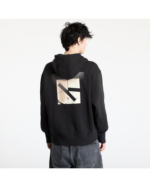 Felpa Jeans Soft Layered Monogram Hoodie di Calvin Klein in Black da Uomo