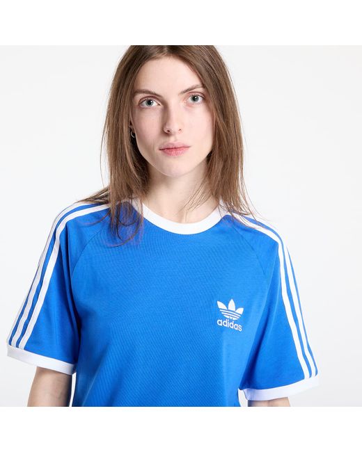 Adidas Originals Blue T-Shirt Adidas 3-Stripes Tee