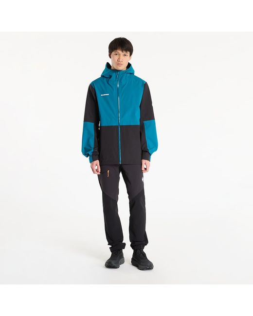 Veste linard guide hs hooded jacket men black/ deep teal xl Mammut pour homme en coloris Blue