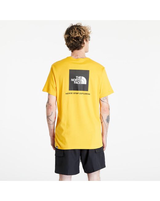 The North Face Yellow S/s Red Box Tee Summit Gold for men