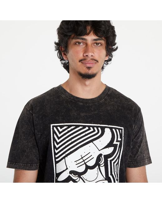 Mitchell & Ness Black T-Shirt Nba Destination Leisure Ss Premium Graphic Tee Chicago Bulls for men