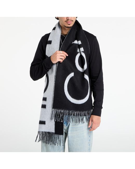 Sciarpa Bold Logo Brushed Scarf di Calvin Klein in Blue