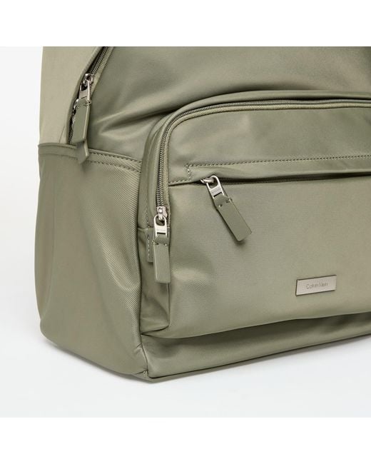 Calvin Klein Green Sleek Round Backpack for men