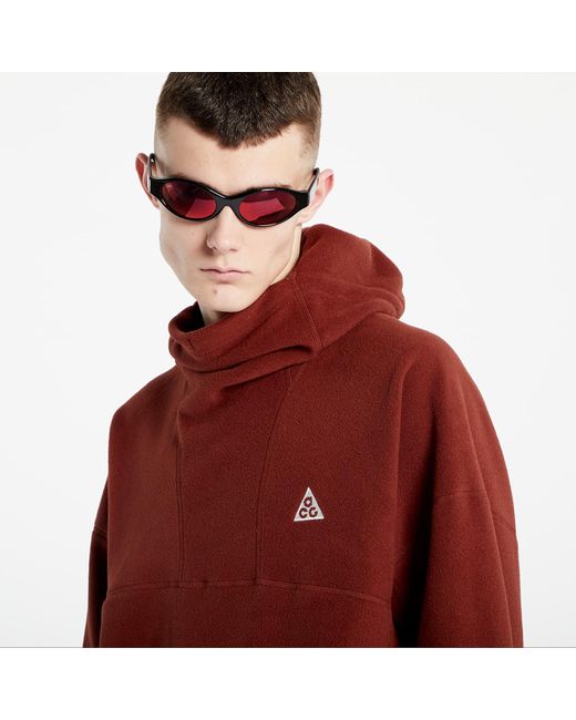 Acg therma-fit "wolf tree" pullover hoodie Nike pour homme en coloris Red