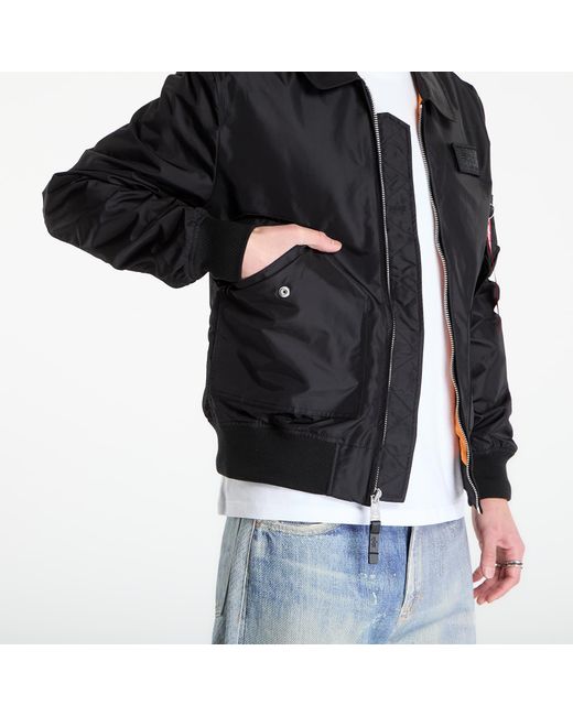 Alpha Industries Black Jacket Cwu-36/P Tt Light for men