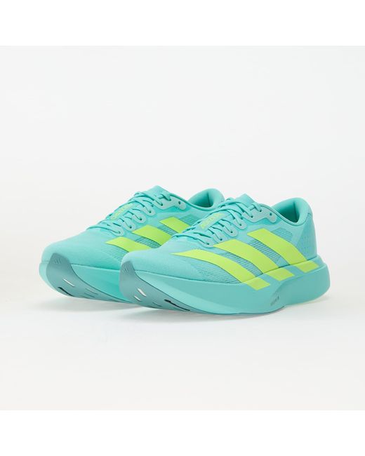 Adidas Originals Blue Sneakers Adidas Adizero Evo Sl Flash Aqua/ Lucid Lemon/ Mint Ton for men