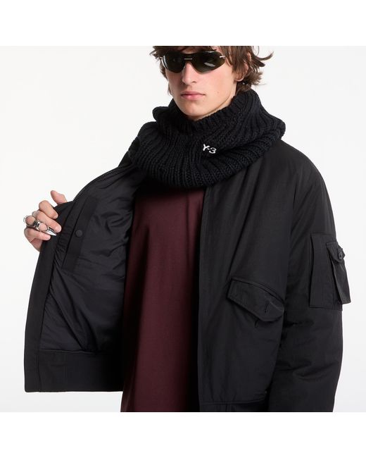 Y-3 Black Bomber Nylon Bomber Jacket