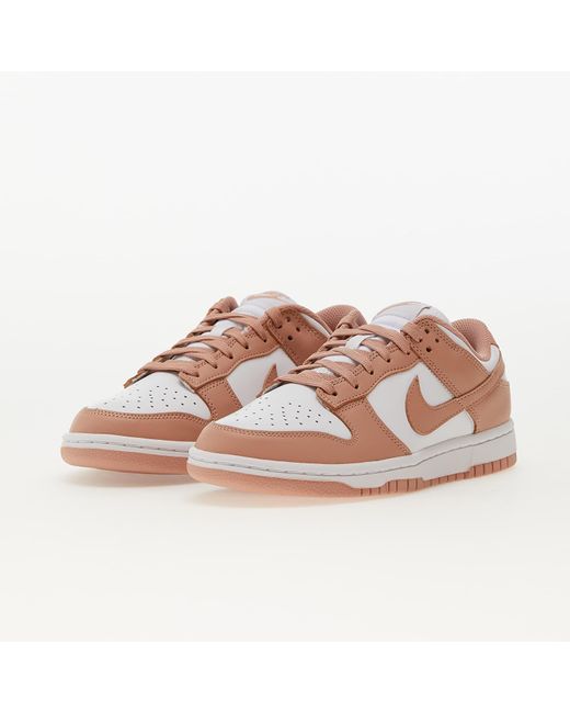 W dunk low white/ rose whisper Nike en coloris Pink