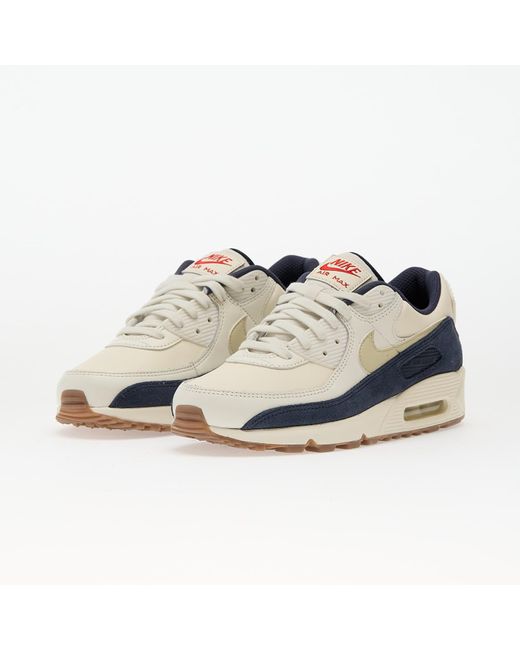 Nike Sneakers Air Max 90 Prm Pale Ivory/ Lt Khaki-Thunder-Sail-Gum Dk-Univ Eur in Blue für Herren