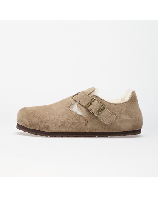 Birkenstock Natural Sneakers London Shearling Suede Leather