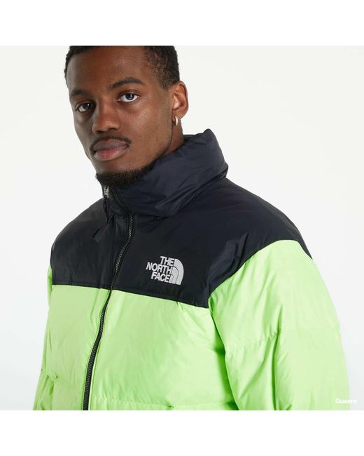 The North Face M 1996 Retro Nuptse Jacket Safety Green/tnf Black for men