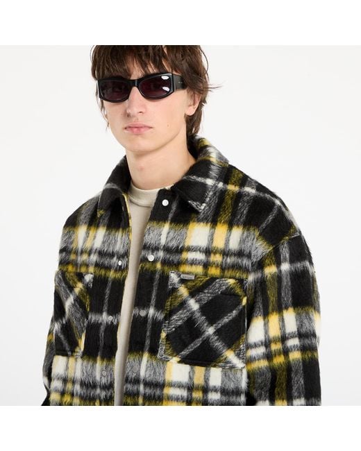 Represent Jas Textured Overshirt in het Green voor heren