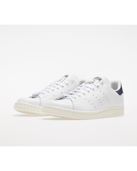 stan smith white navy gold