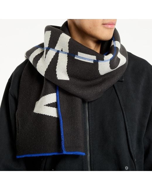 A_COLD_WALL* Black Typographic Scarf
