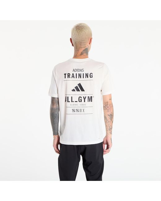 Adidas Originals White T-Shirt Adidas Climacool Category Training Graphic T-Shirt for men