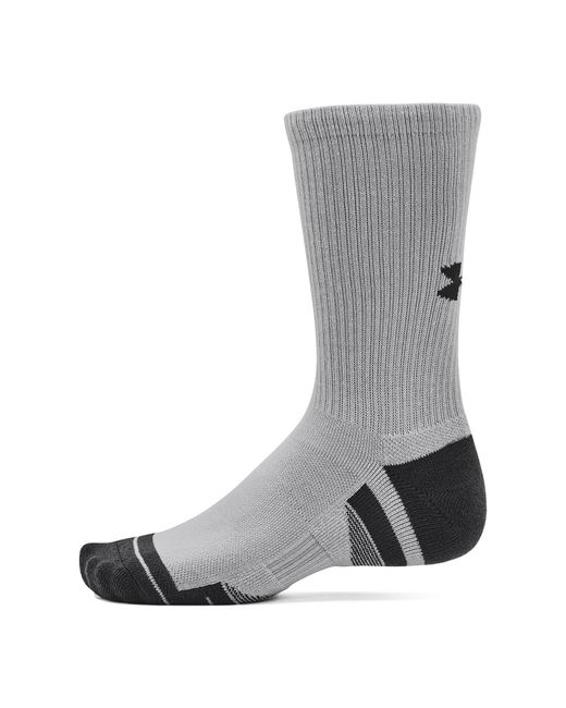 Under Armour Black Performance Tech 3-Pack Crew Socks Mod Jet