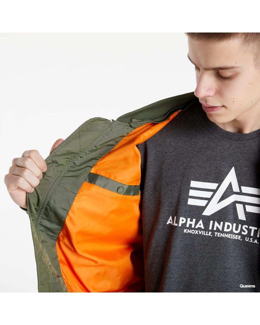 Service Alphas Jacket Alpha Industries Jacket Ma-1 Tt Hood Bp in Green for Men | Lyst