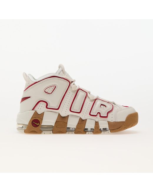 W air more uptempo phantom/ gym red-gum light brown-clear di Nike in Pink
